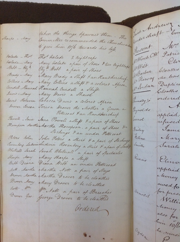 St Andrew Undershaft - Workhouse Minute Book 1780-1801 p244 image 1 St Andrew Undershaft - Workhouse Minute Book 1780-1801 p244 image 1
