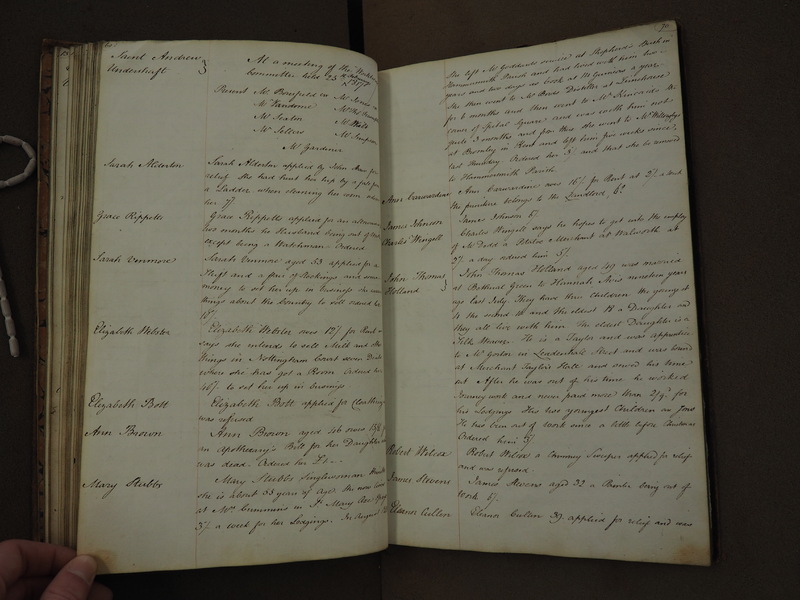 St Andrew Undershaft - Workhouse Minute Book 1814-1822 p69-70 image 1