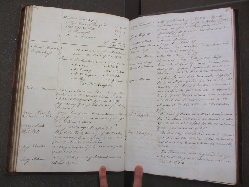 St Andrew Undershaft - Workhouse Minute Book 1822-1828 p46-47 image 1