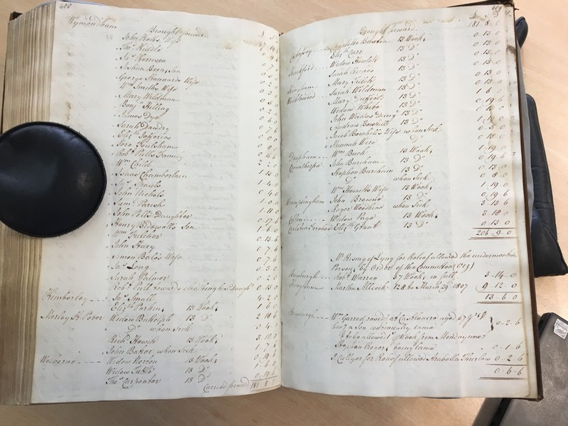 Forehoe Hundred - House of Industry Minute Book 1805-1807 p488-489 image 1