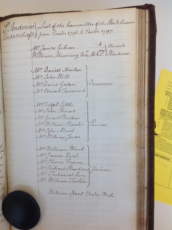 St Andrew Undershaft - Workhouse Minute Book 1780-1801 p179 image 1