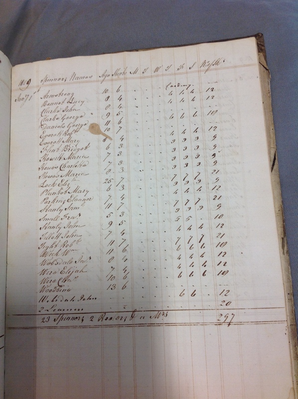 Forehoe Hundred - House of Industry Spinning Book 1805-1809 p198 image 1