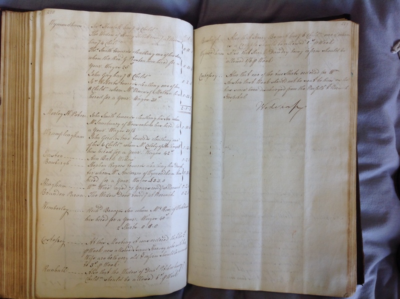 Forehoe Hundred - House of Industry Minute Book 1802-1805 p228-229 image 1 Forehoe Hundred - House of Industry Minute Book 1802-1805 p228-229 image 1