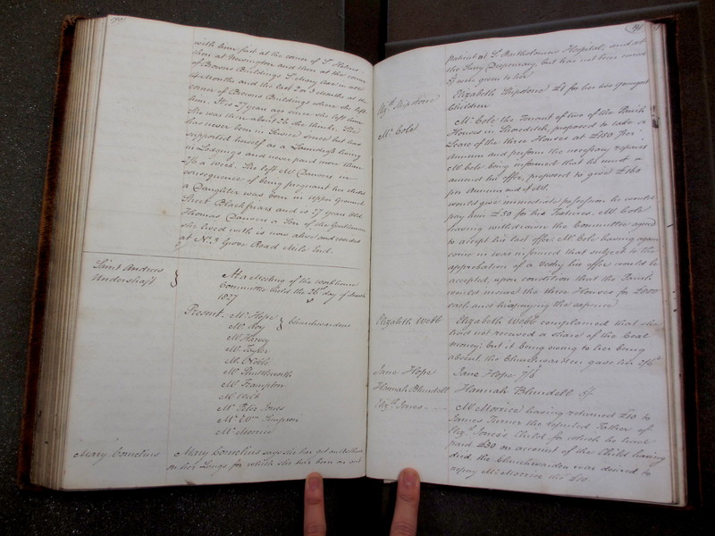 St Andrew Undershaft - Workhouse Minute Book 1822-1828 p190-191 image 1