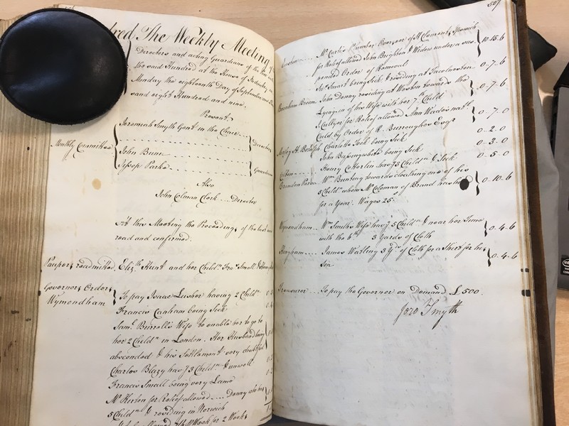 Forehoe Hundred - House of Industry Minute Book 1807-1809 p506-507 image 1 Forehoe Hundred - House of Industry Minute Book 1807-1809 p506-507 image 1