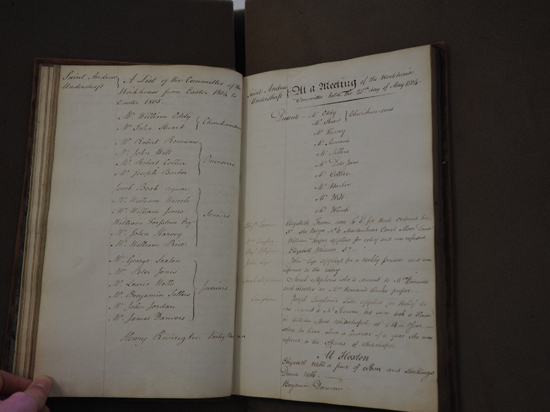 St Andrew Undershaft - Workhouse Minute Book 1801-1814 p28 image 1 St Andrew Undershaft - Workhouse Minute Book 1801-1814 p28 image 1
