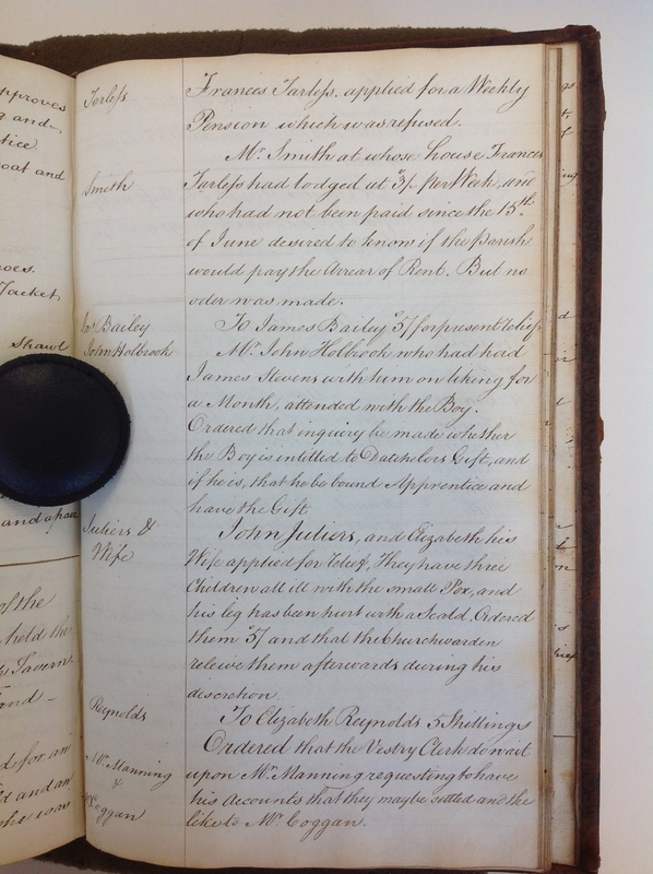 St Andrew Undershaft - Workhouse Minute Book 1780-1801 p239 image 1 St Andrew Undershaft - Workhouse Minute Book 1780-1801 p239 image 1