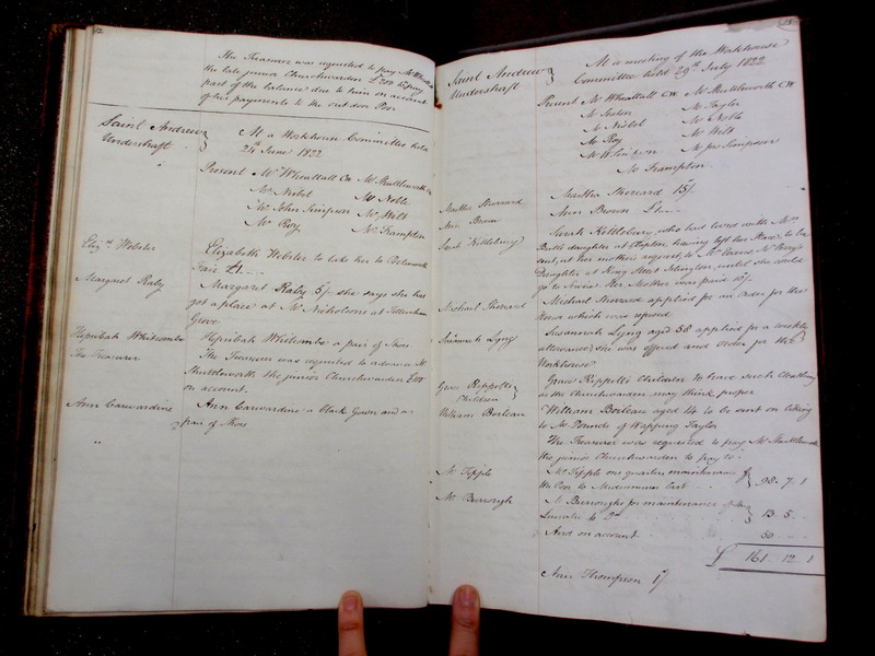 St Andrew Undershaft - Workhouse Minute Book 1822-1828 p12-13["12-15"] image 1