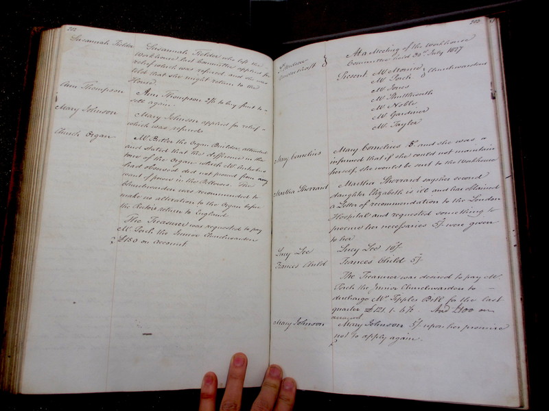 St Andrew Undershaft - Workhouse Minute Book 1822-1828 p202-203 image 1