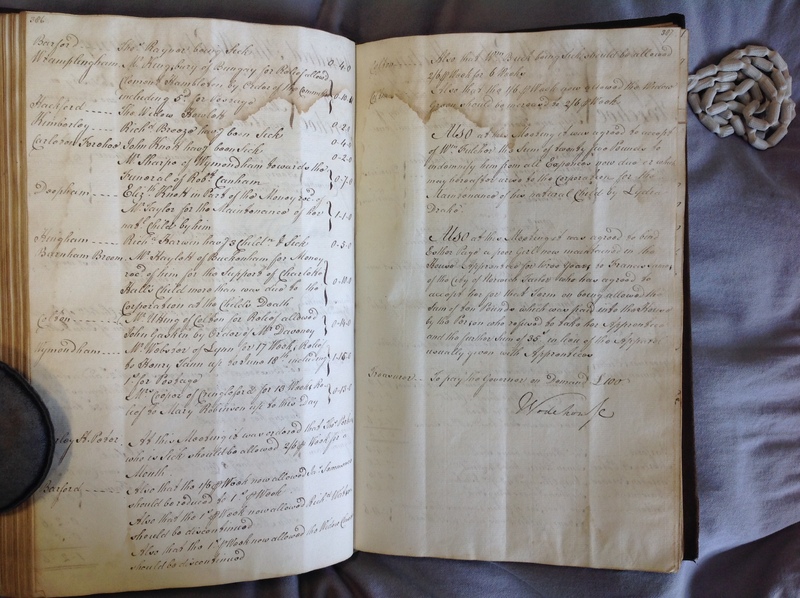 Forehoe Hundred - House of Industry Minute Book 1802-1805 p386-387 image 1 Forehoe Hundred - House of Industry Minute Book 1802-1805 p386-387 image 1