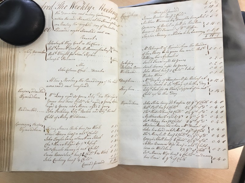 Forehoe Hundred - House of Industry Minute Book 1805-1807 p404-405 image 1 Forehoe Hundred - House of Industry Minute Book 1805-1807 p404-405 image 1