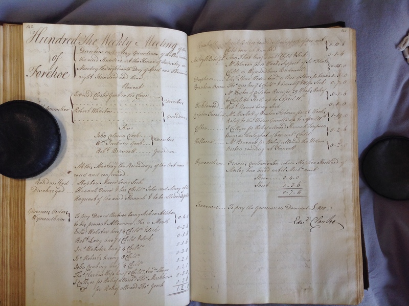 Forehoe Hundred - House of Industry Minute Book 1802-1805 p142-143 image 1 Forehoe Hundred - House of Industry Minute Book 1802-1805 p142-143 image 1