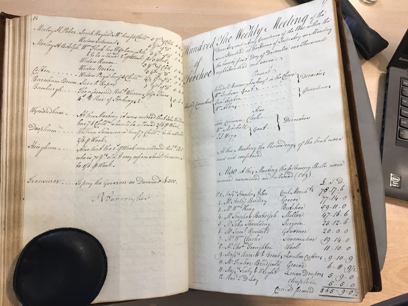 Forehoe Hundred - House of Industry Minute Book 1807-1809 p86-87 image 1 Forehoe Hundred - House of Industry Minute Book 1807-1809 p86-87 image 1