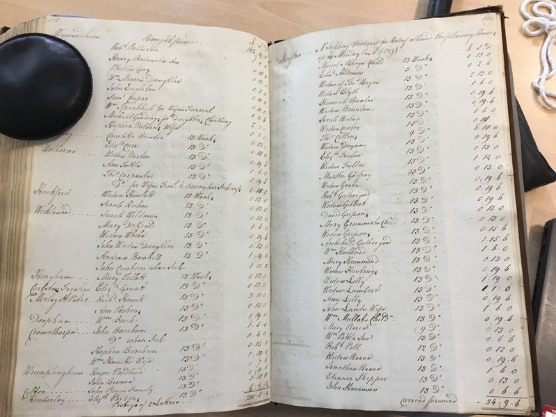 Forehoe Hundred - House of Industry Minute Book 1805-1807 p538-539 image 1