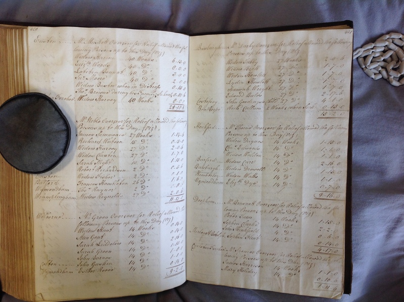 Forehoe Hundred - House of Industry Minute Book 1802-1805 p420-421 image 1 Forehoe Hundred - House of Industry Minute Book 1802-1805 p420-421 image 1