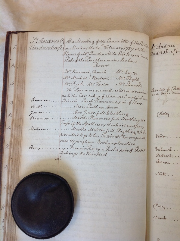 St Andrew Undershaft - Workhouse Minute Book 1780-1801 p84 image 1 St Andrew Undershaft - Workhouse Minute Book 1780-1801 p84 image 1