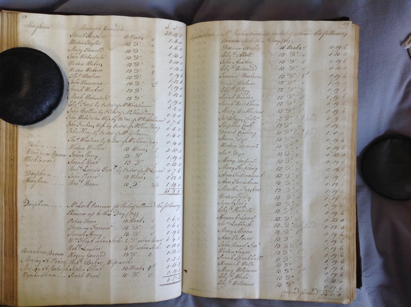 Forehoe Hundred - House of Industry Minute Book 1802-1805 p118-119 image 1 Forehoe Hundred - House of Industry Minute Book 1802-1805 p118-119 image 1