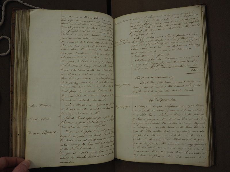 St Andrew Undershaft - Workhouse Minute Book 1814-1822 p127-128 image 1