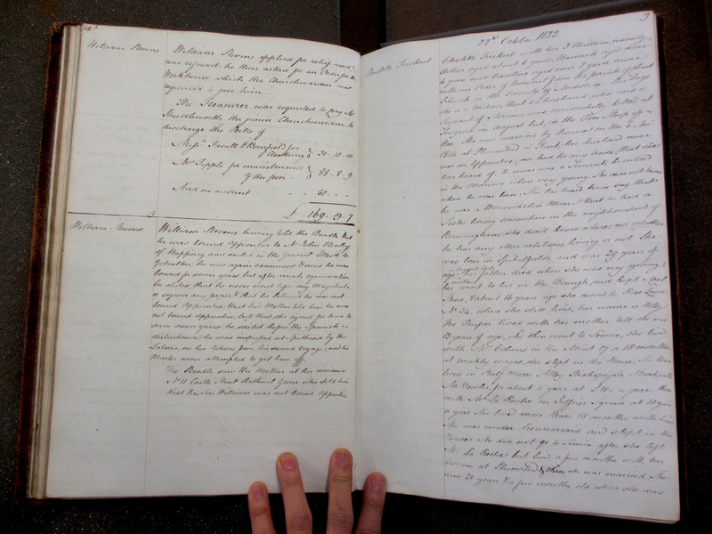 St Andrew Undershaft - Workhouse Minute Book 1822-1828 p18-19 image 1 St Andrew Undershaft - Workhouse Minute Book 1822-1828 p18-19 image 1