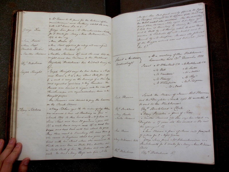 St Andrew Undershaft - Workhouse Minute Book 1822-1828 p24-25 image 1 St Andrew Undershaft - Workhouse Minute Book 1822-1828 p24-25 image 1