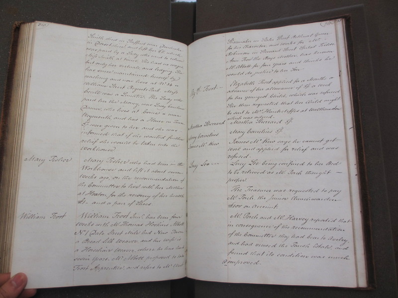 St Andrew Undershaft - Workhouse Minute Book 1822-1828 p210-211 image 1