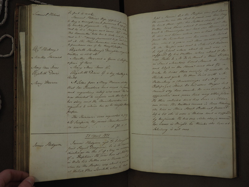 St Andrew Undershaft - Workhouse Minute Book 1814-1822 p208-209 image 1