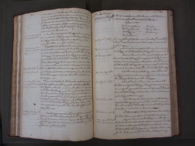 St Andrew Undershaft - Workhouse Minute Book 1732-1748 p84-85 image 1 St Andrew Undershaft - Workhouse Minute Book 1732-1748 p84-85 image 1