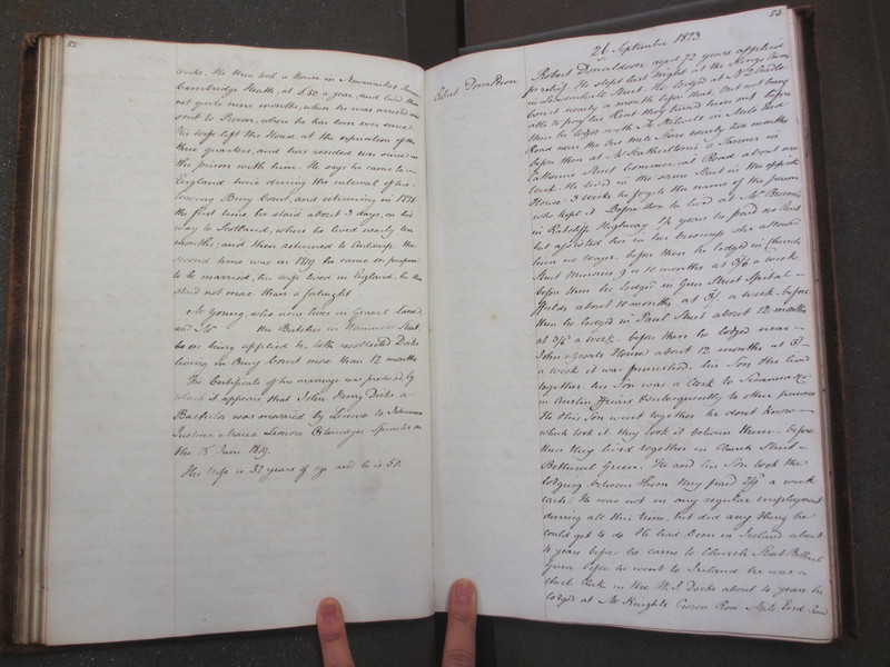 St Andrew Undershaft - Workhouse Minute Book 1822-1828 p52-53 image 1