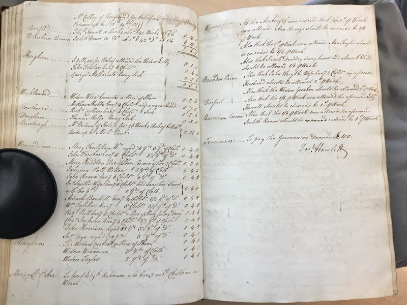 Forehoe Hundred - House of Industry Minute Book 1805-1807 p176-177 image 1 Forehoe Hundred - House of Industry Minute Book 1805-1807 p176-177 image 1