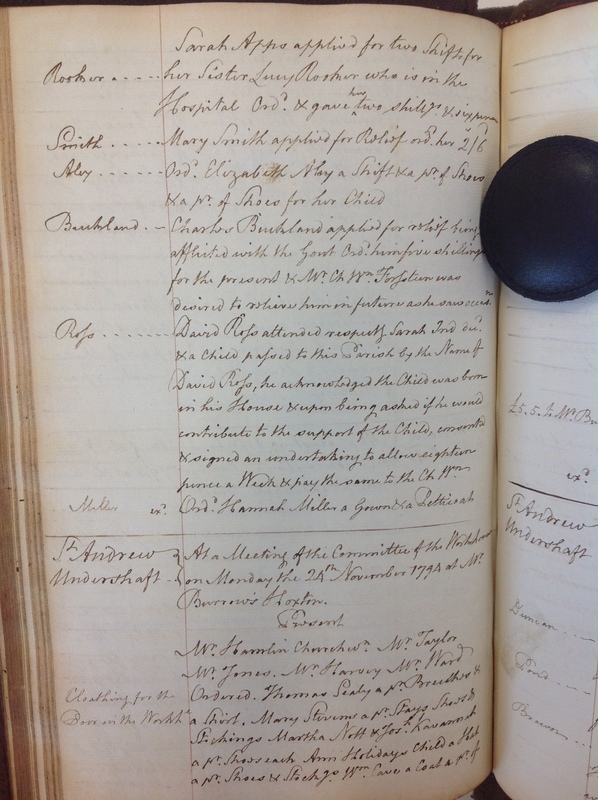 St Andrew Undershaft - Workhouse Minute Book 1780-1801 p164 image 1 St Andrew Undershaft - Workhouse Minute Book 1780-1801 p164 image 1