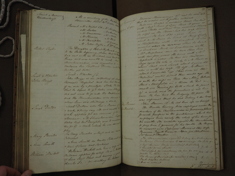 St Andrew Undershaft - Workhouse Minute Book 1814-1822 p198-199 image 1