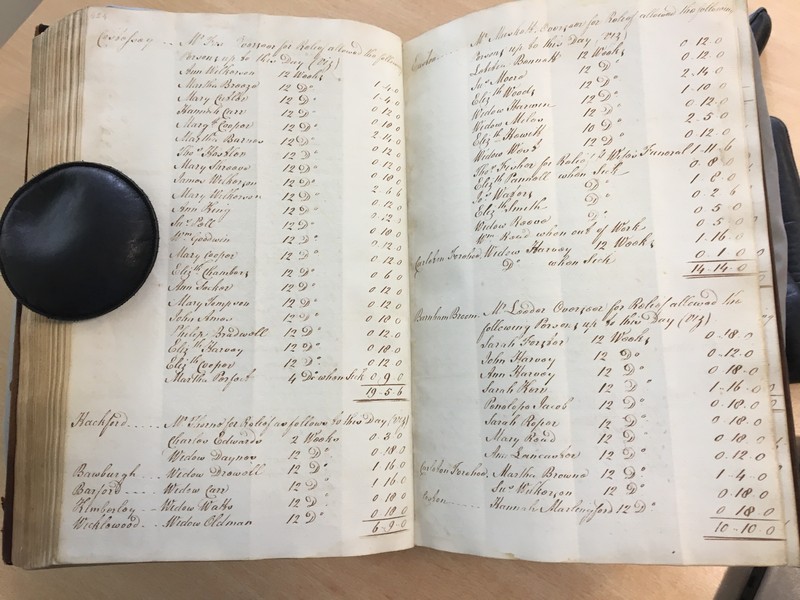Forehoe Hundred - House of Industry Minute Book 1805-1807 p424-425 image 1 Forehoe Hundred - House of Industry Minute Book 1805-1807 p424-425 image 1