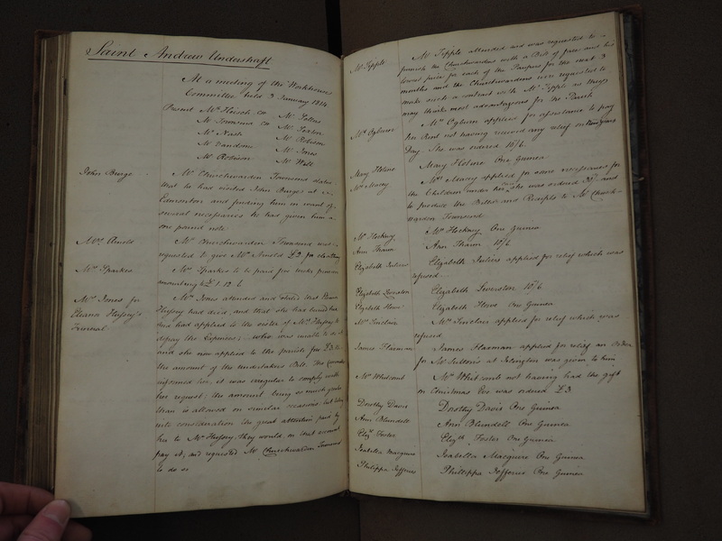 St Andrew Undershaft - Workhouse Minute Book 1801-1814 p127 image 1 St Andrew Undershaft - Workhouse Minute Book 1801-1814 p127 image 1