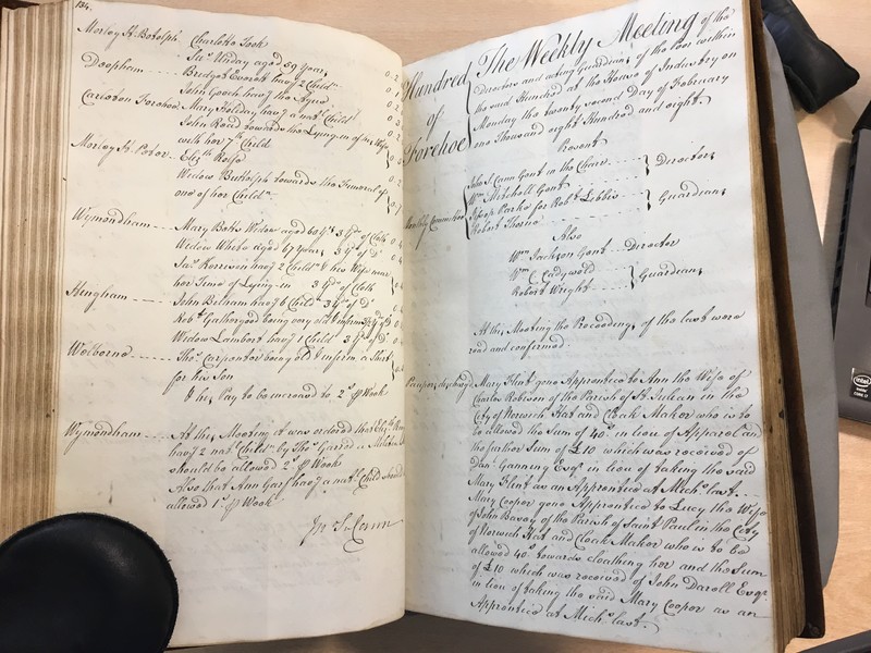 Forehoe Hundred - House of Industry Minute Book 1807-1809 p134-135 image 1 Forehoe Hundred - House of Industry Minute Book 1807-1809 p134-135 image 1