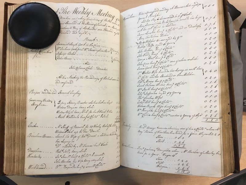 Forehoe Hundred - House of Industry Minute Book 1807-1809 p248-249 image 1