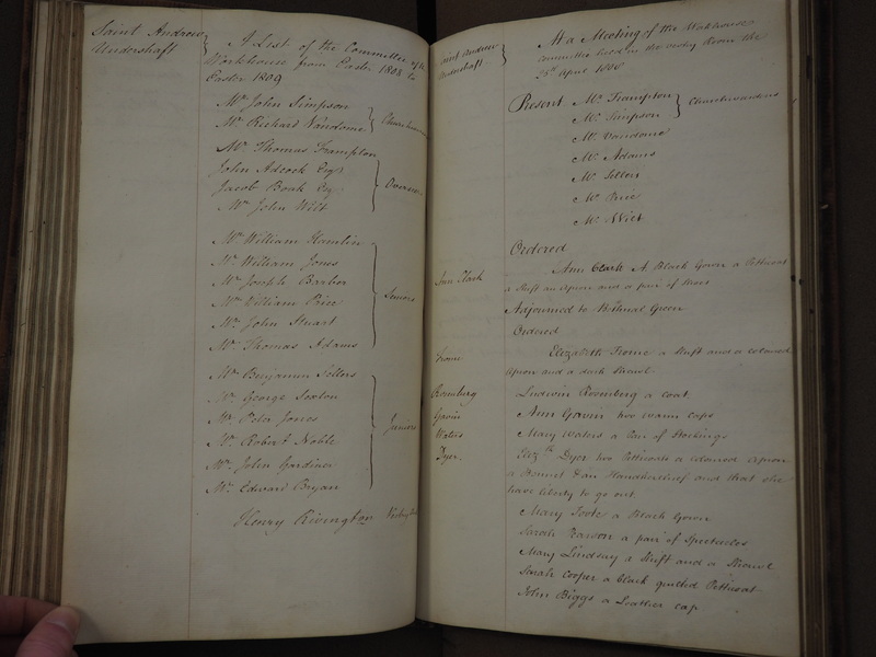 St Andrew Undershaft - Workhouse Minute Book 1801-1814 p66 image 1 St Andrew Undershaft - Workhouse Minute Book 1801-1814 p66 image 1