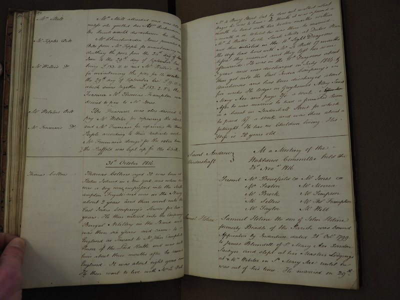 St Andrew Undershaft - Workhouse Minute Book 1814-1822 p59-60 image 1