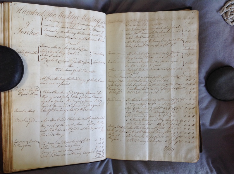 Forehoe Hundred - House of Industry Minute Book 1802-1805 p52-53 image 1 Forehoe Hundred - House of Industry Minute Book 1802-1805 p52-53 image 1