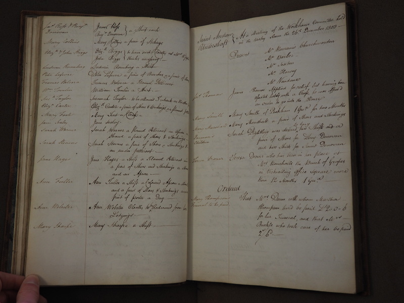 St Andrew Undershaft - Workhouse Minute Book 1801-1814 p23 image 1 St Andrew Undershaft - Workhouse Minute Book 1801-1814 p23 image 1