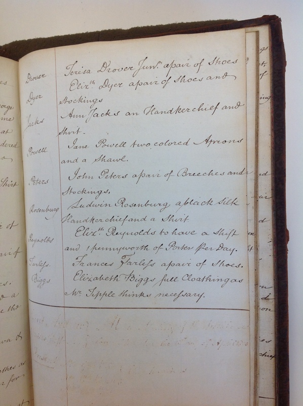 St Andrew Undershaft - Workhouse Minute Book 1780-1801 p249 image 1 St Andrew Undershaft - Workhouse Minute Book 1780-1801 p249 image 1