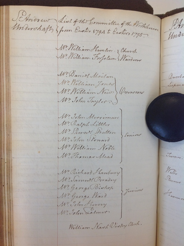 St Andrew Undershaft - Workhouse Minute Book 1780-1801 p158 image 1 St Andrew Undershaft - Workhouse Minute Book 1780-1801 p158 image 1