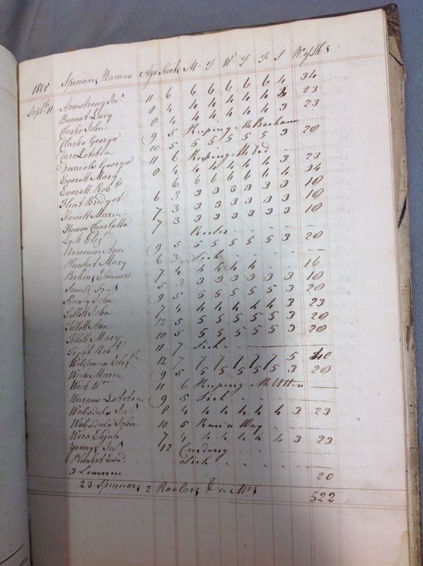 Forehoe Hundred - House of Industry Spinning Book 1805-1809 p182 image 1 Forehoe Hundred - House of Industry Spinning Book 1805-1809 p182 image 1