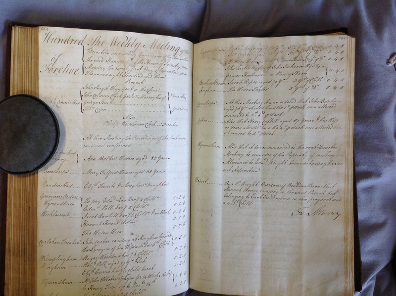 Forehoe Hundred - House of Industry Minute Book 1802-1805 p254-255 image 1 Forehoe Hundred - House of Industry Minute Book 1802-1805 p254-255 image 1