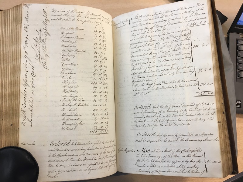 Forehoe Hundred - House of Industry Minute Book 1807-1809 p340-341 image 1 Forehoe Hundred - House of Industry Minute Book 1807-1809 p340-341 image 1