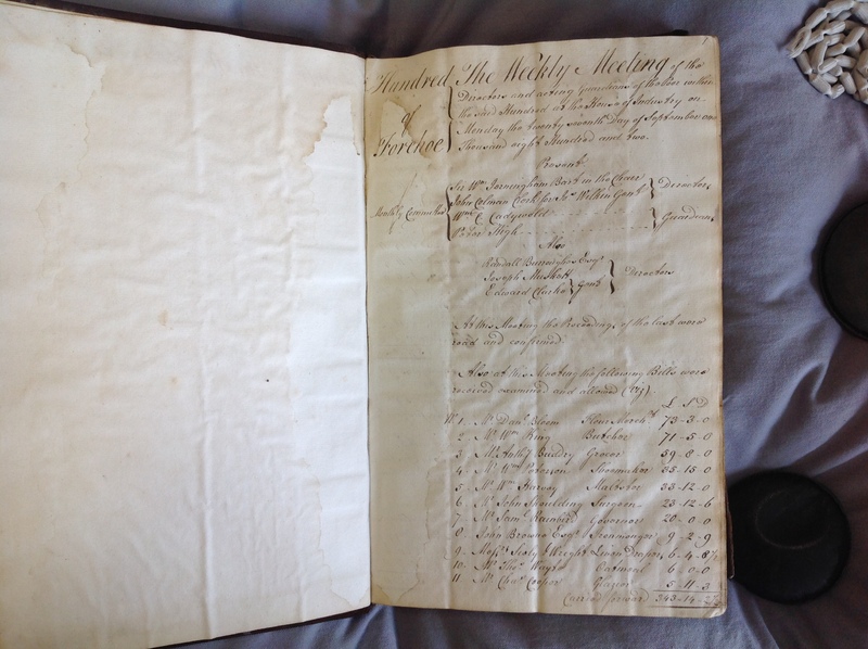 Forehoe Hundred - House of Industry Minute Book 1802-1805 p0-1 image 1 Forehoe Hundred - House of Industry Minute Book 1802-1805 p0-1 image 1