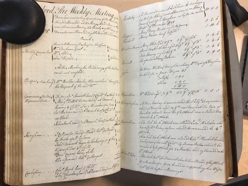 Forehoe Hundred - House of Industry Minute Book 1807-1809 p106-107 image 1 Forehoe Hundred - House of Industry Minute Book 1807-1809 p106-107 image 1