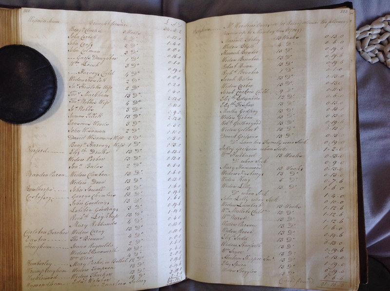 Forehoe Hundred - House of Industry Minute Book 1802-1805 p322-323 image 1 Forehoe Hundred - House of Industry Minute Book 1802-1805 p322-323 image 1
