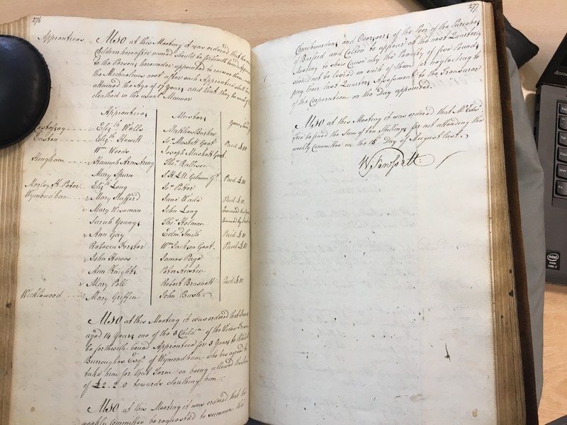 Forehoe Hundred - House of Industry Minute Book 1807-1809 p276-277 image 1 Forehoe Hundred - House of Industry Minute Book 1807-1809 p276-277 image 1