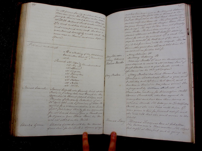St Andrew Undershaft - Workhouse Minute Book 1822-1828 p172-173 image 1