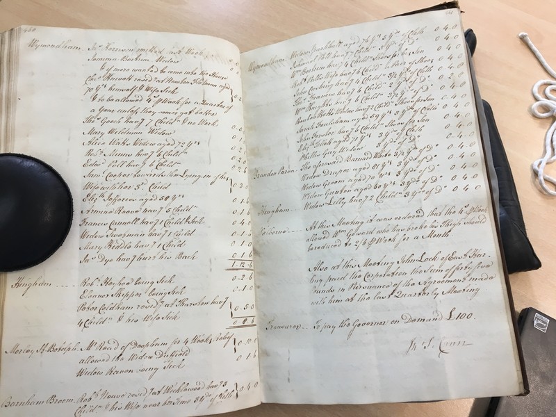 Forehoe Hundred - House of Industry Minute Book 1805-1807 p460-461 image 1 Forehoe Hundred - House of Industry Minute Book 1805-1807 p460-461 image 1